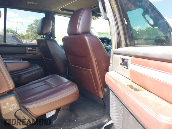2017 Ford Expedition Max Platinum z VIN 1FMJK1MT4HEA54579, wystawiony jako IAAI lot #42565052 z przebiegiem Nie podano mil oraz . Historia ofert i sprzedaży dostępna na DreamBid. Obrazek 8.