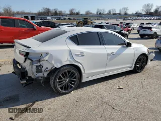 2021 Acura ILX w/Premium/A-SPEC Package with VIN 19UDE2F86MA005569, listed as a Copart auction lot 48522505 with 80,198 mi miles and Salvage Title. Bid and sale history available at carsss.com. Image 3.