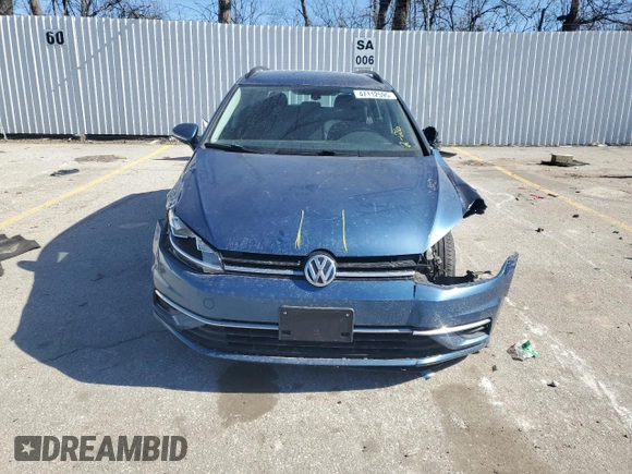 2019 Volkswagen Golf SportWagen S with VIN 3VWY57AU6KM512342, listed as a Copart auction lot 47112595 with 97,965 mi miles and Salvage Title. Bid and sale history available at carsss.com. Image 5.