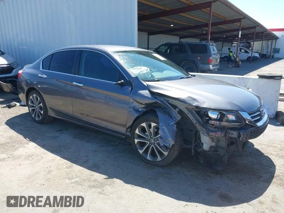 2015 Honda Accord Sport with VIN 1HGCR2F57FA236540, listed as a IAAI auction lot 42191104 with 151,853 mi miles and . Bid and sale history available at DreamBid. Image 1.