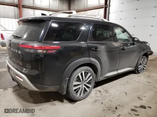 2022 Nissan Pathfinder Platinum with VIN 5N1DR3DK7NC223867, listed as a Copart auction lot 48601215 with 0 mi miles and Salvage Title. Bid and sale history available at carsss.com. Image 3.