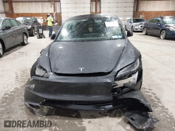 2025 Tesla Model 3 Long Range with VIN 5YJ3E1EB4SF913766, listed as a IAAI auction lot 41975164 with 3,099 mi miles and . Bid and sale history available at DreamBid. Image 11.