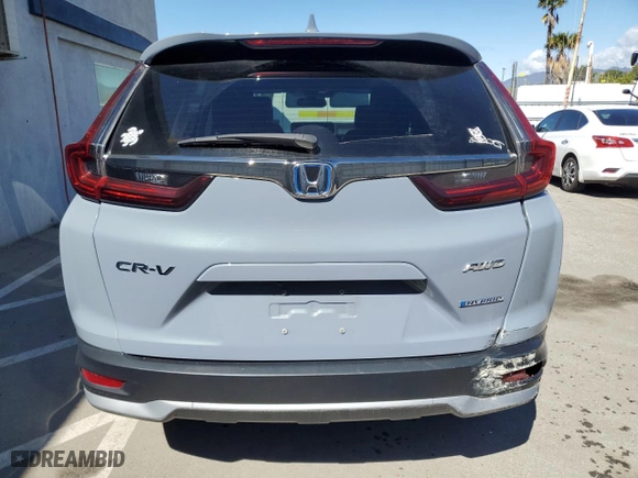 2022 Honda CR-V Hybrid EX with VIN 5J6RT6H5XNL005689, listed as a Copart auction lot 48391755 with 25,826 mi miles and Salvage Title. Bid and sale history available at carsss.com. Image 6.