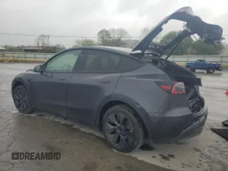 2024 Tesla Model Y with VIN 7SAYGDED1RA321691, listed as a Copart auction lot 52153945 with 7,544 mi miles and Salvage Title. Bid and sale history available at DreamBid. Image 2.