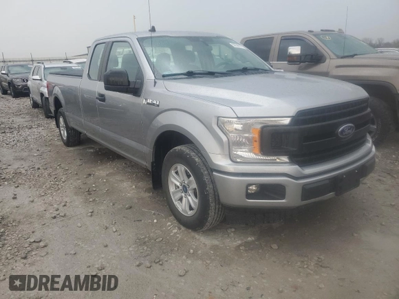 2020 Ford F-150 XL with VIN 1FTEX1C52LKE37506, listed as a Copart auction lot 50596575 with 75,648 mi miles and Salvage Title. Bid and sale history available at DreamBid. Image 4.