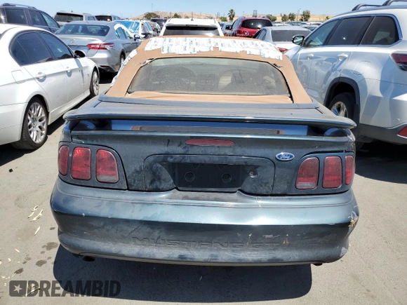 1998 Ford Mustang GT with VIN 1FAFP45X9WF103156, listed as a Copart auction lot 61475414 with 79,714 mi miles and Salvage Title. Bid and sale history available at carsss.com. Image 6.