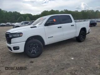 2025 Ram 1500 Lone Star with VIN 1C6SRFFP9SN507904, listed as a Copart auction lot 54263285 with 25,824 mi miles and Salvage title. Bid and sale history available at DreamBid. Image 1.