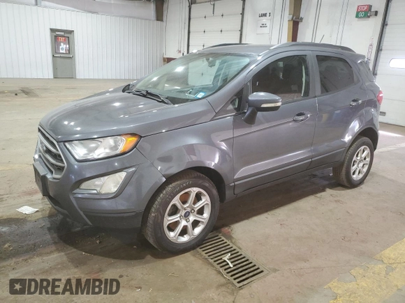 2019 Ford EcoSport SE with VIN MAJ6S3GL9KC264394, listed as a Copart auction lot 50879545 with 126,151 mi miles and Salvage Title. Bid and sale history available at carsss.com. Image 1.