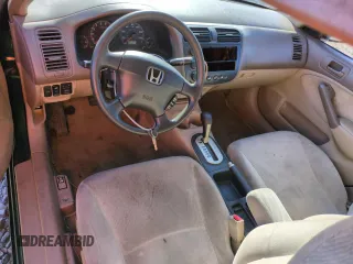 2001 Honda Civic EX with VIN 2HGES26761H602898, listed as a Copart auction lot 50371535 with 148,669 mi miles and Salvage Title. Bid and sale history available at DreamBid. Image 8.