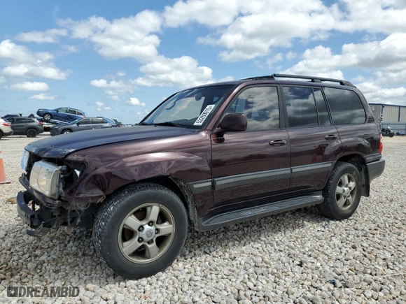 2004 Toyota Land Cruiser with VIN JTEHT05J042051807, listed as a Copart auction lot 53260915 with 366,102 mi miles and Salvage Title. Bid and sale history available at carsss.com. Image 1.