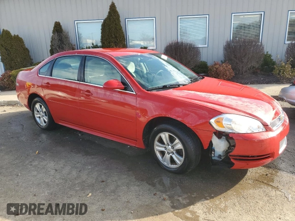2012 Chevrolet Impala LS Fleet with VIN 2G1WF5E31C1155327, listed as a Copart auction lot 46858885 with 84,617 mi miles and Salvage title. Bid and sale history available at DreamBid. Image 4.