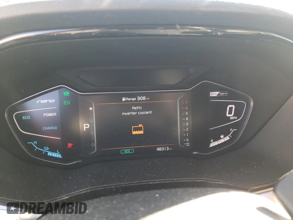 2022 Kia Niro Touring SE with VIN KNDCC3LC5N5532432, listed as a Copart auction lot 76519434 with 48,313 mi miles and Salvage Title. Bid and sale history available at carsss.com. Image 9.