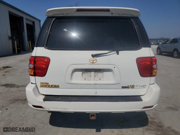 2001 Toyota Sequoia Limited with VIN 5TDBT48A71S016439, listed as a Copart auction lot 49149275 with 0 mi miles and Salvage Title. Bid and sale history available at carsss.com. Image 6.