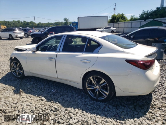 2021 Infiniti Q50 Signature Edition с VIN JN1EV7CR1MM754889, выставлен на аукционе Copart как лот 60595224 с пробегом 29 087 миль миль и Списание • Salvage title. История ставок и продаж доступна на DreamBid. Изображение 2.