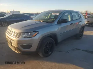 2021 Jeep Compass Sport с VIN 3C4NJCABXMT560301, выставлен на аукционе Copart как лот 86573524 с пробегом 14 872 миль миль и Списание • Salvage title. История ставок и продаж доступна на DreamBid. Изображение 1.