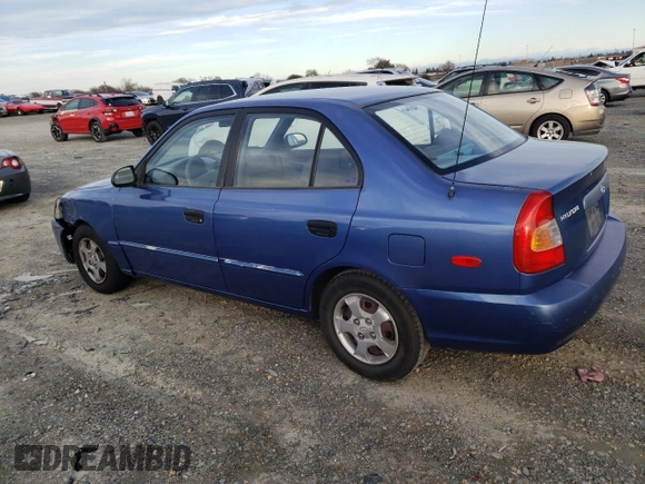 2000 Hyundai Accent z VIN KMHCG45GXYU125691, wystawiony jako Copart lot #87253294 z przebiegiem 91 062 mil mil oraz Szkoda całkowita • Salvage title. Historia ofert i sprzedaży dostępna na DreamBid. Obrazek 2.