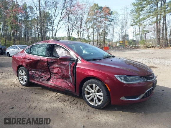 2015 Chrysler 200 Limited with VIN 1C3CCCAB6FN741128, listed as a IAAI auction lot 41933248 with 205,253 mi miles. Bid and sale history available at carsss.com. Image 6.