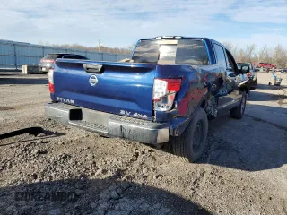 2017 Nissan Titan S with VIN 1N6AA1EJ1HN542129, listed as a Copart auction lot 80027693 with 117,455 mi miles and Salvage Title. Bid and sale history available at carsss.com. Image 3.
