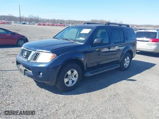 2008 Nissan Pathfinder S with VIN 5N1AR18U98C619550, listed as a IAAI auction lot 41727153 with 194,346 mi miles. Bid and sale history available at carsss.com. Image 2.