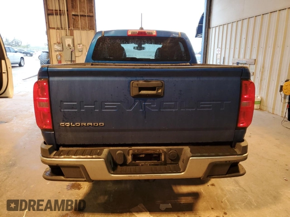 2022 Chevrolet Colorado 2WD Work Truck with VIN 1GCGSBEA0N1320488, listed as a Copart auction lot 51706655 with 65,119 mi miles and Salvage title. Bid and sale history available at DreamBid. Image 6.