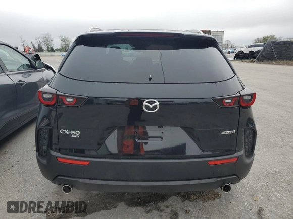 2025 Mazda CX-50 S Select with VIN 7MMVABAM6SN317805, listed as a Copart auction lot 46828215 with 4,855 mi miles and Clean Title. Bid and sale history available at DreamBid. Image 6.