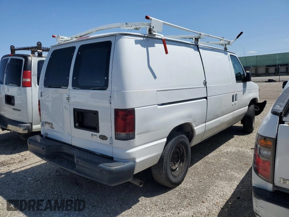 2013 Ford Econoline Cargo Commercial with VIN 1FTNE1EW2DDA49421, listed as a Copart auction lot 52393795 with 207,703 mi miles and Salvage title. Bid and sale history available at DreamBid. Image 3.