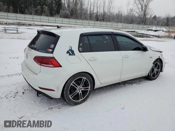 2018 Volkswagen Golf GTI S with VIN 3VW447AU7JM283489, listed as a Copart auction lot 37761624 with 95,843 mi miles. Bid and sale history available at carsss.com. Image 3.