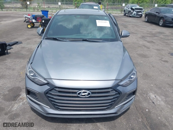 2018 Hyundai Elantra Sport with VIN KMHD04LB0JU597002, listed as a IAAI auction lot 41983087 with 95,583 mi miles. Bid and sale history available at carsss.com. Image 12.