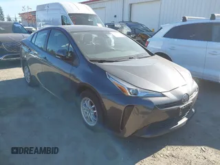 2022 Toyota Prius L Eco with VIN JTDKAMFU0N3173997, listed as a IAAI auction lot 42182489 with 41,220 mi miles and . Bid and sale history available at DreamBid. Image 1.