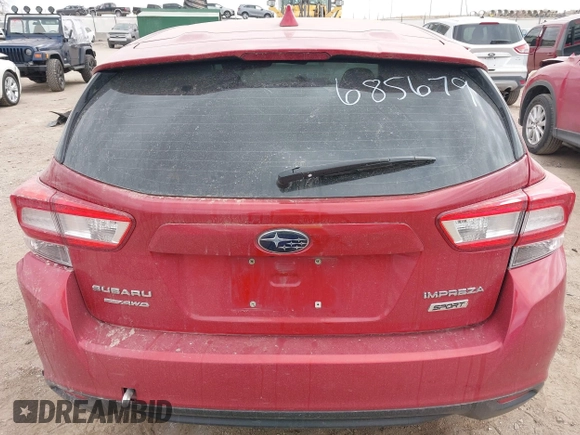 2018 Subaru Impreza Special Sports z VIN 4S3GTAK67J3718755, wystawiony jako IAAI lot #41870079 z przebiegiem Nie podano mil oraz . Historia ofert i sprzedaży dostępna na DreamBid. Obrazek 15.