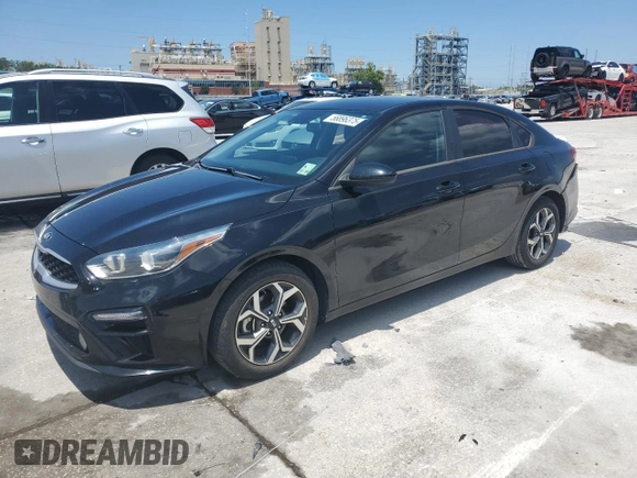 2021 Kia Forte LXS with VIN 3KPF24AD9ME269527, listed as a Copart auction lot 56896375 with 75,513 mi miles and Salvage title. Bid and sale history available at DreamBid. Image 1.