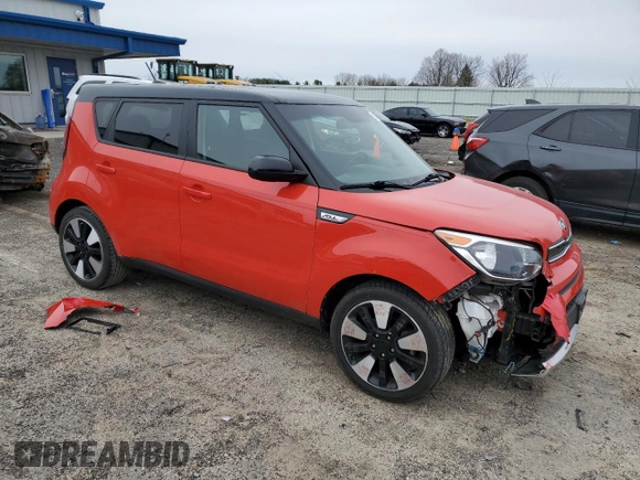 2017 Kia Soul + with VIN KNDJP3A57H7436343, listed as a Copart auction lot 51953715 with 56,532 mi miles and Clean Title. Bid and sale history available at carsss.com. Image 4.