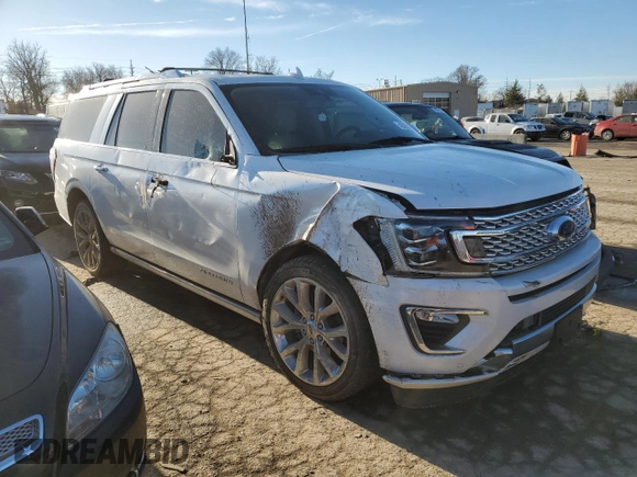 2019 Ford Expedition Max Platinum z VIN 1FMJK1MT3KEA53639, wystawiony jako Copart lot #42505355 z przebiegiem 121 078 mil mil oraz Szkoda całkowita • Salvage title. Historia ofert i sprzedaży dostępna na DreamBid. Obrazek 4.