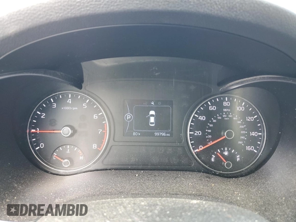 2017 Kia Optima LX with VIN 5XXGT4L34HG129503, listed as a Copart auction lot 48972245 with 99,796 mi miles and Salvage Title. Bid and sale history available at carsss.com. Image 9.