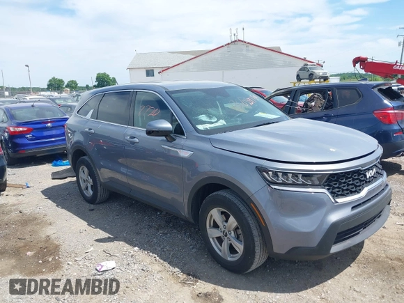 2023 Kia Sorento LX with VIN 5XYRGDLC9PG240958, listed as a IAAI auction lot 42297720 with 27,485 mi miles and . Bid and sale history available at DreamBid. Image 1.