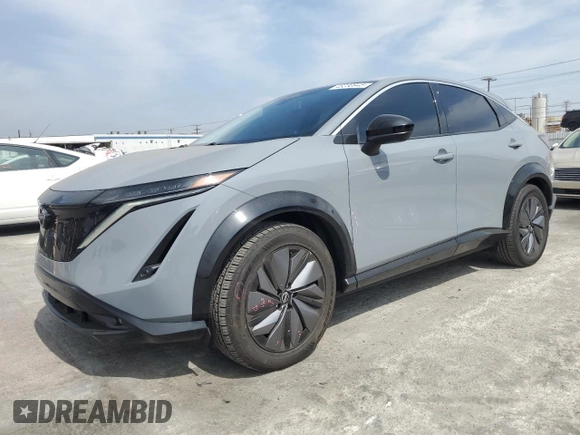 2024 Nissan ARIYA Evolve+ z VIN JN1BF0BA2RM435673, wystawiony jako Copart lot #48230945 z przebiegiem 17 244 mil mil oraz Szkoda całkowita • Salvage title. Historia ofert i sprzedaży dostępna na DreamBid. Obrazek 1.