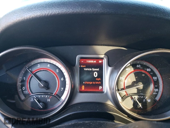 2015 Dodge Journey Crossroad with VIN 3C4PDCGB9FT530295, listed as a Copart auction lot 41378655 with 112,038 mi miles and Salvage Title. Bid and sale history available at DreamBid. Image 9.