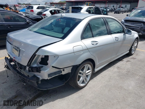 2014 Mercedes-Benz C 250 Sport with VIN WDDGF4HB1EA951907, listed as a IAAI auction lot 42580563 with 51,592 mi miles and . Bid and sale history available at DreamBid. Image 4.