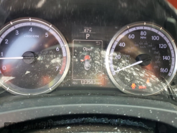 2015 Lexus RC 350 F Sport with VIN JTHHE5BC6F5001494, listed as a Copart auction lot 58900184 with 123,583 mi miles and Clean Title. Bid and sale history available at DreamBid. Image 9.