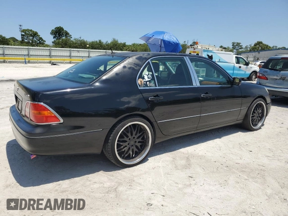 2001 Lexus LS 430 z VIN JTHBN30FX10008011, wystawiony jako Copart lot #57585145 z przebiegiem 218 263 mil mil oraz Czysty tytuł • Clean title. Historia ofert i sprzedaży dostępna na DreamBid. Obrazek 3.