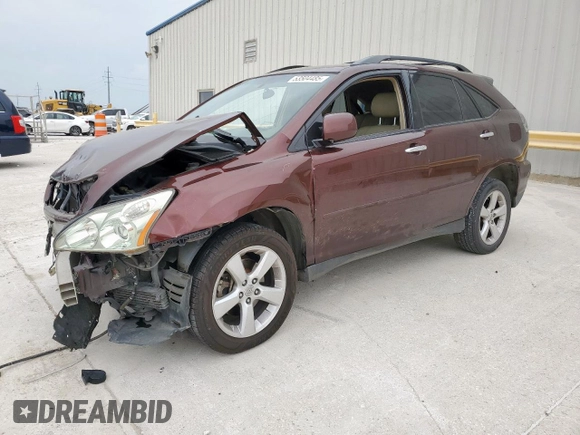 2008 Lexus RX 350 with VIN JTJGK31U080013772, listed as a Copart auction lot 53504485 with 191,417 mi miles and Salvage Title. Bid and sale history available at DreamBid. Image 1.