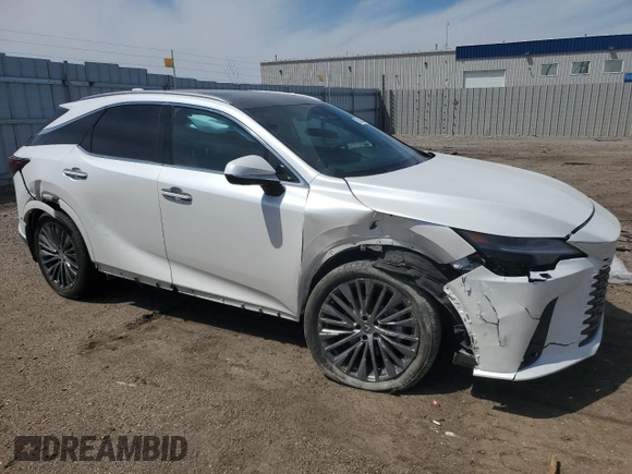 2024 Lexus RX 350h z VIN 2T2BBMCA9RC044401, wystawiony jako Copart lot #55768825 z przebiegiem 15 973 mil mil oraz Szkoda całkowita • Salvage title. Historia ofert i sprzedaży dostępna na DreamBid. Obrazek 4.