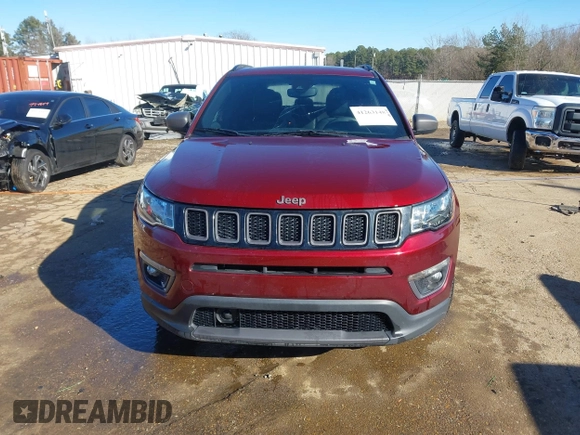 2021 Jeep Compass 80th Anniversary with VIN 3C4NJCEB1MT549133, listed as a IAAI auction lot 41263148 with 88,280 mi miles and . Bid and sale history available at carsss.com. Image 13.