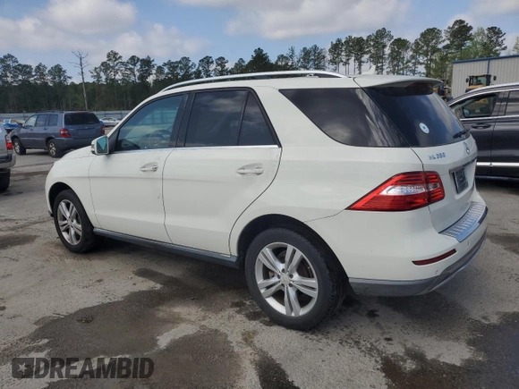 2013 Mercedes-Benz M ML 350 with VIN 4JGDA5HB1DA176326, listed as a Copart auction lot 50061515 with 159,857 mi miles and Salvage Title. Bid and sale history available at carsss.com. Image 2.