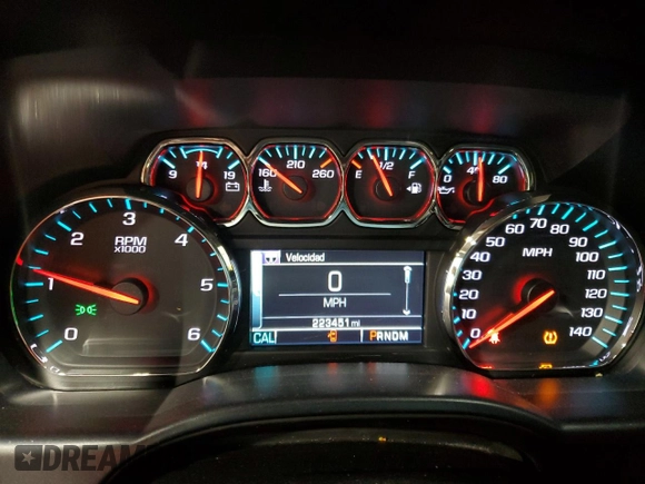 2015 Chevrolet Silverado 1500 LTZ with VIN 3GCUKSEC7FG382008, listed as a Copart auction lot 66865054 with 223,451 mi miles and Salvage Title. Bid and sale history available at carsss.com. Image 9.