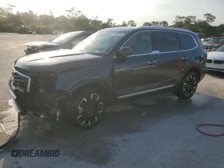 2024 Kia Telluride SX z VIN 5XYP54GC6RG465493, wystawiony jako Copart lot #58386405 z przebiegiem 20 403 mil mil oraz Szkody całkowita. Historia ofert i sprzedaży dostępna na DreamBid. Obrazek 1.