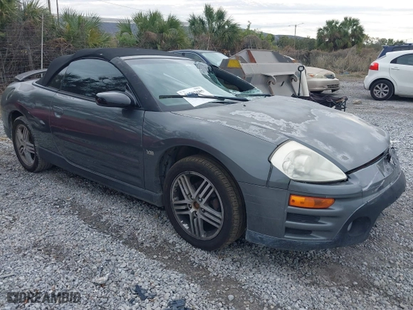2003 Mitsubishi Eclipse GT with VIN 4A3AE55HX3E174745, listed as a IAAI auction lot 41303685 with 103,147 mi miles. Bid and sale history available at carsss.com. Image 1.