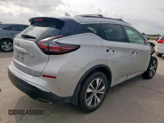 2020 Nissan Murano SV z VIN 5N1AZ2BJ6LN142691, wystawiony jako Copart lot #55117105 z przebiegiem 36 663 mil mil oraz Szkoda całkowita • Salvage title. Historia ofert i sprzedaży dostępna na DreamBid. Obrazek 3.
