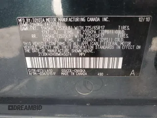 2011 Toyota RAV4 Limited with VIN 2T3DK4DV0BW045074, listed as a Copart auction lot 59286885 with 153,195 mi miles and Salvage title. Bid and sale history available at DreamBid. Image 13.
