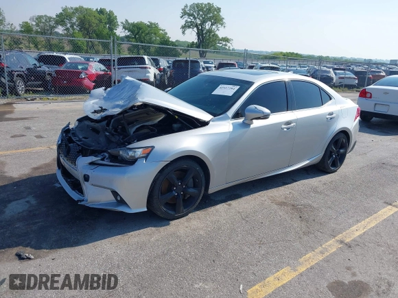 2014 Lexus IS 350 with VIN JTHCE1D24E5001032, listed as a IAAI auction lot 42417284 with 132,596 mi miles and . Bid and sale history available at DreamBid. Image 2.